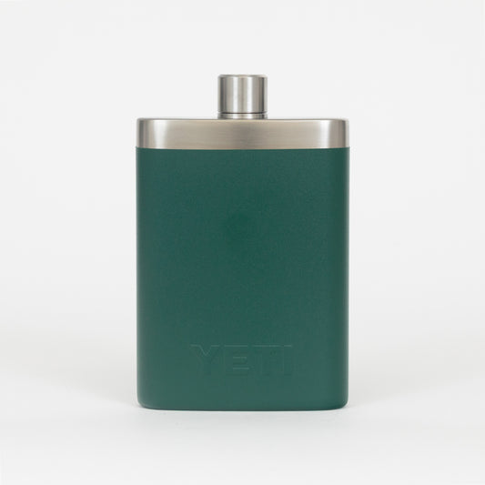 Black forest green YETI flask