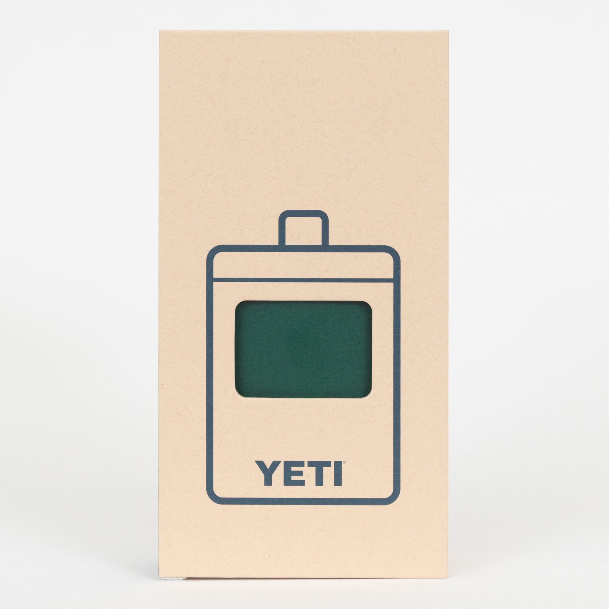 YETI green flask packaging