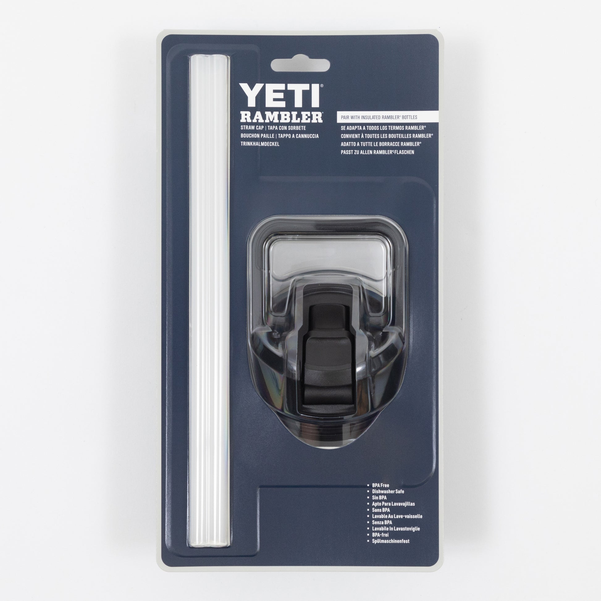 YETI Rambler Bottle Straw Cap in Black CACTWS UK - Main Image