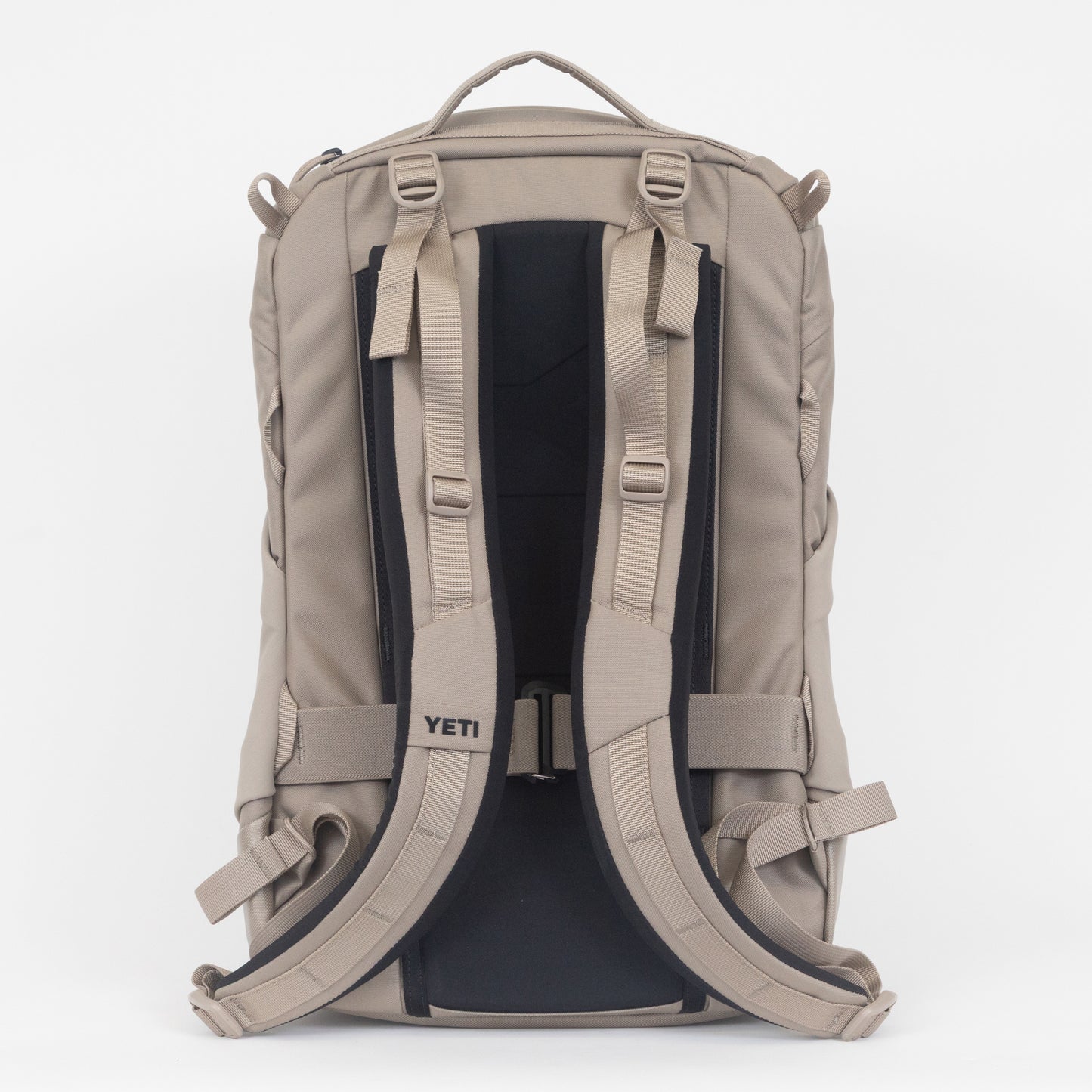 Yeti beige backpack with straps