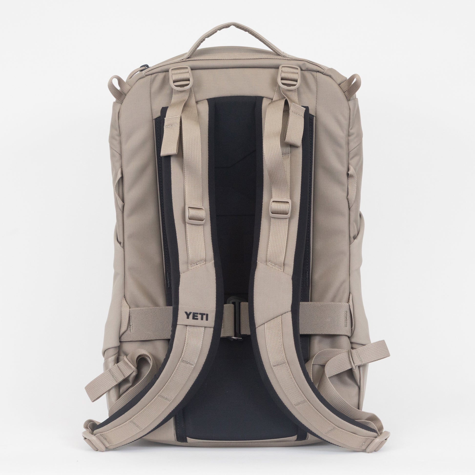 Yeti beige backpack with straps
