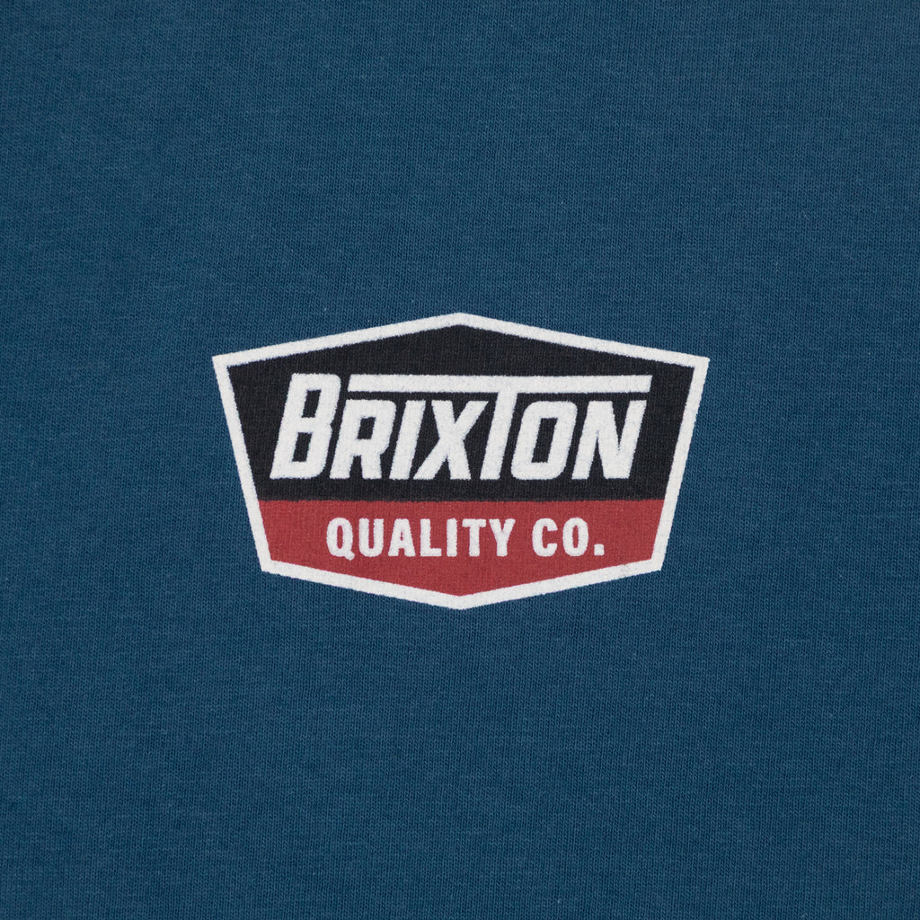 BRIXTON Regal Short Sleeve Standard T-Shirt in NAVY