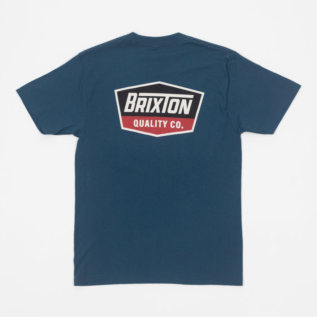 BRIXTON Regal Short Sleeve Standard T-Shirt in NAVY