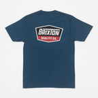 BRIXTON Regal Short Sleeve Standard T-Shirt in NAVY