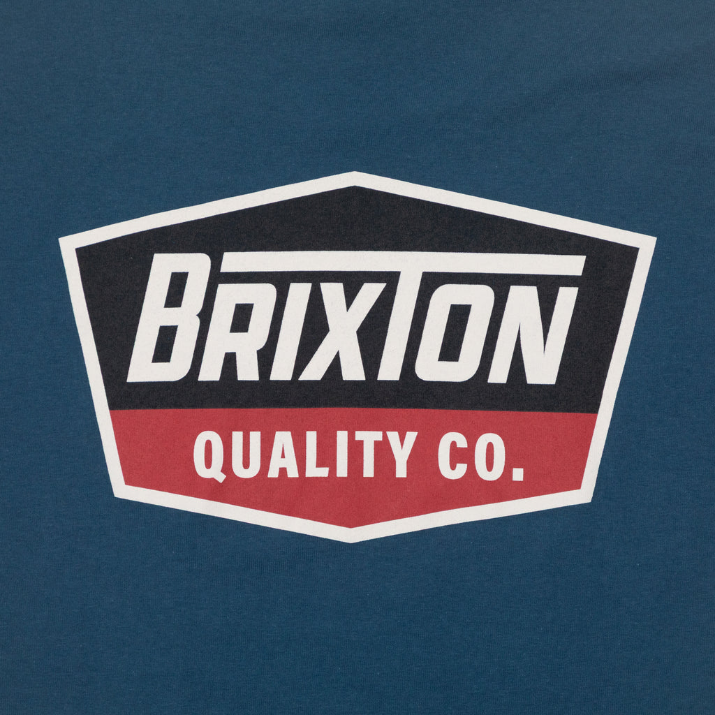BRIXTON Regal Short Sleeve Standard T-Shirt in NAVY