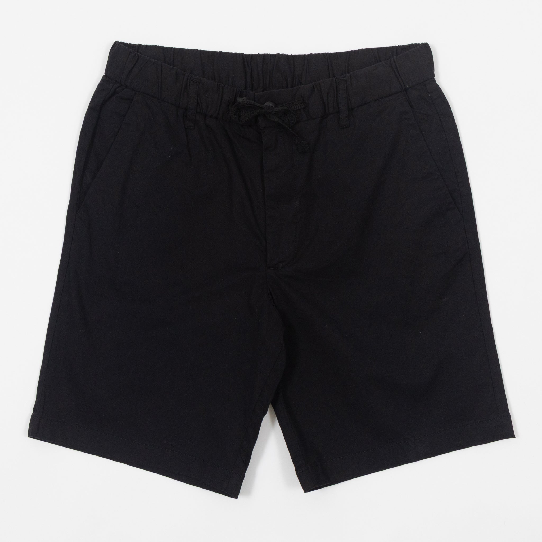 jack and jones black relaxed shorts front view