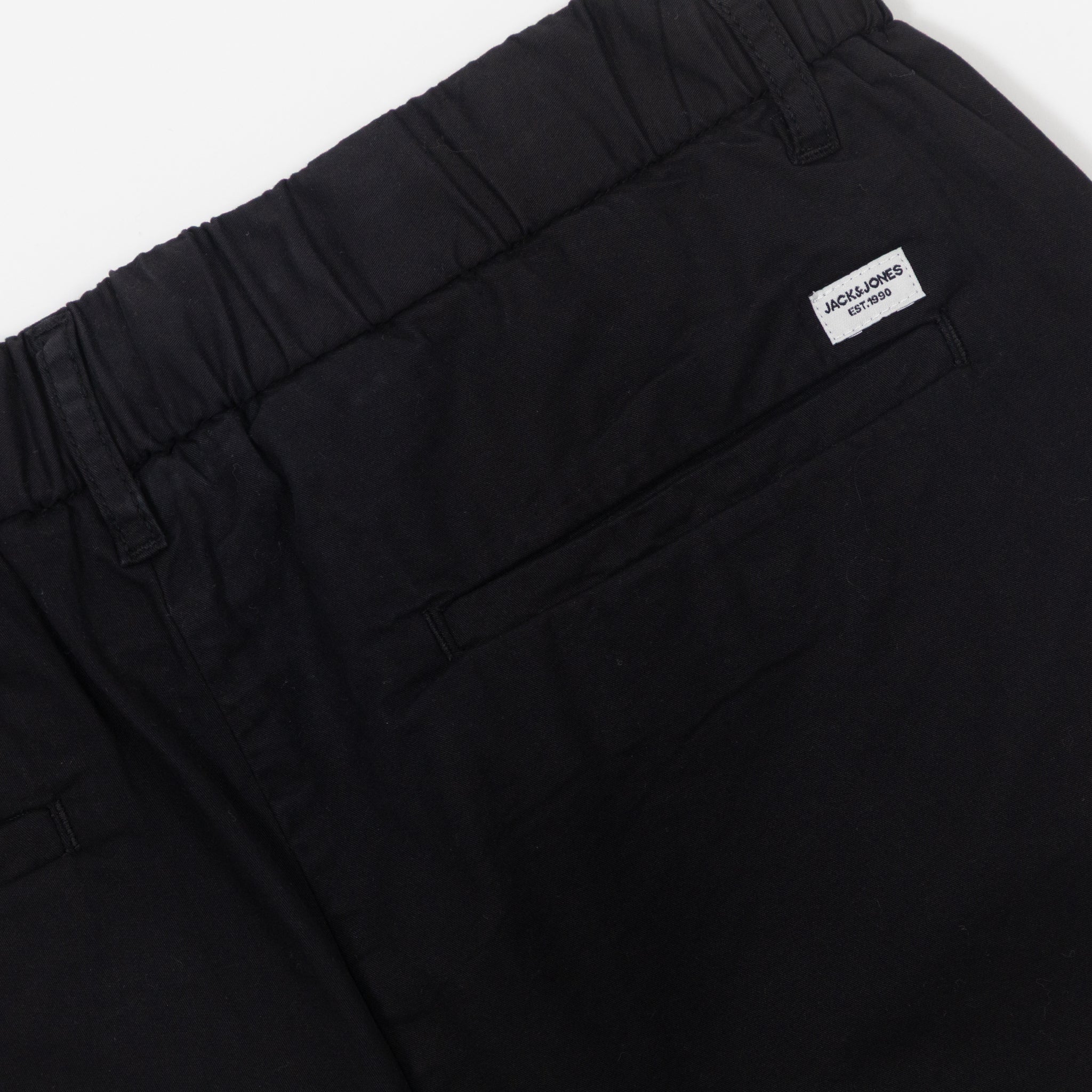 back pocket jack and jones relaxed black shorts