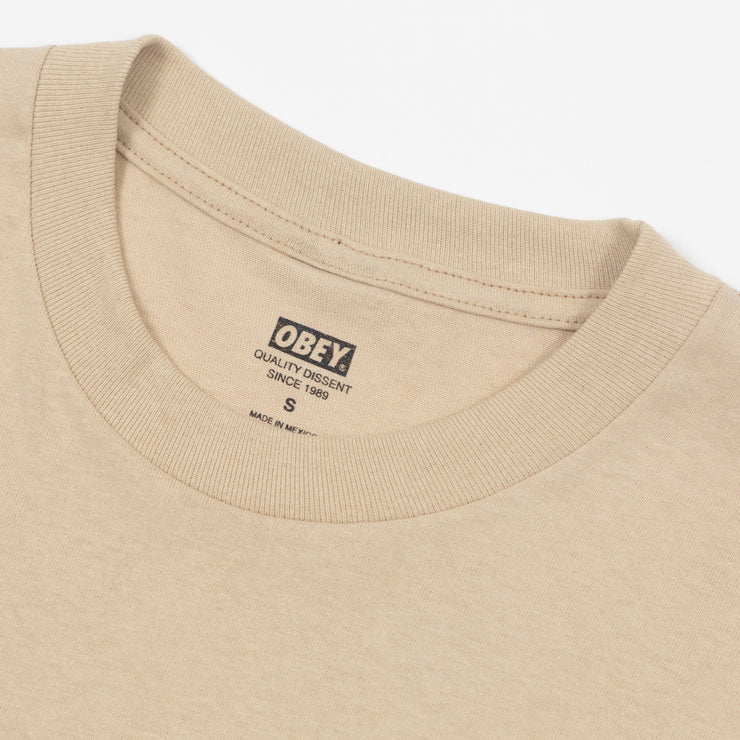 OBEY Repetition Graphic T-Shirt in BEIGE