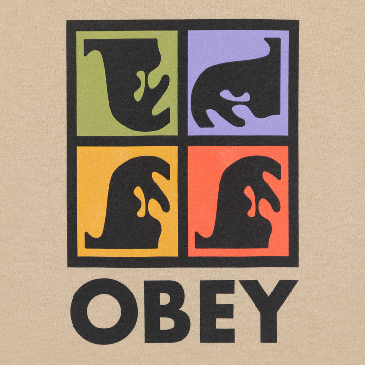 OBEY Repetition Graphic T-Shirt in BEIGE