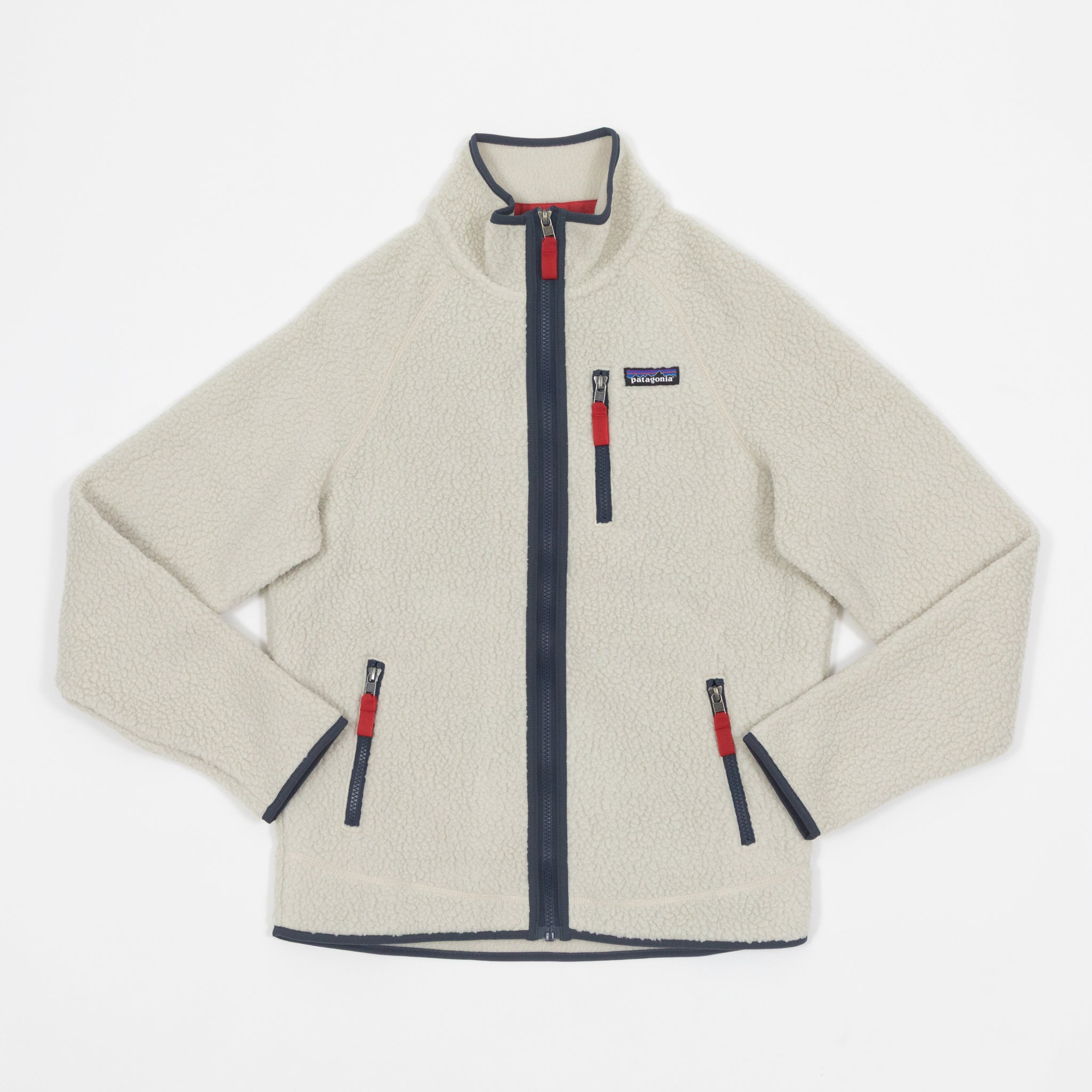 PATAGONIA Retro Pile Fleece Jacket in PELICAN & BLUE