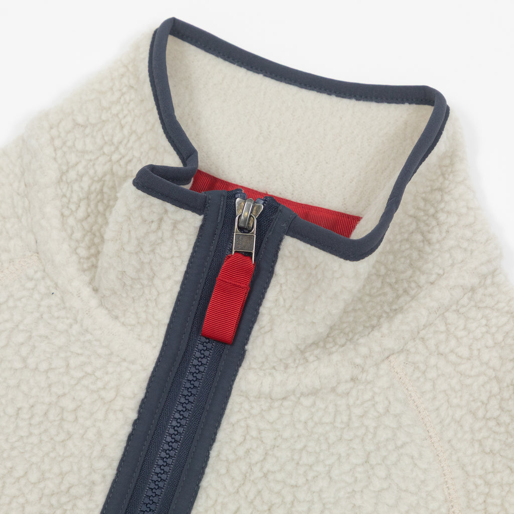 PATAGONIA Retro Pile Fleece Jacket in PELICAN & BLUE