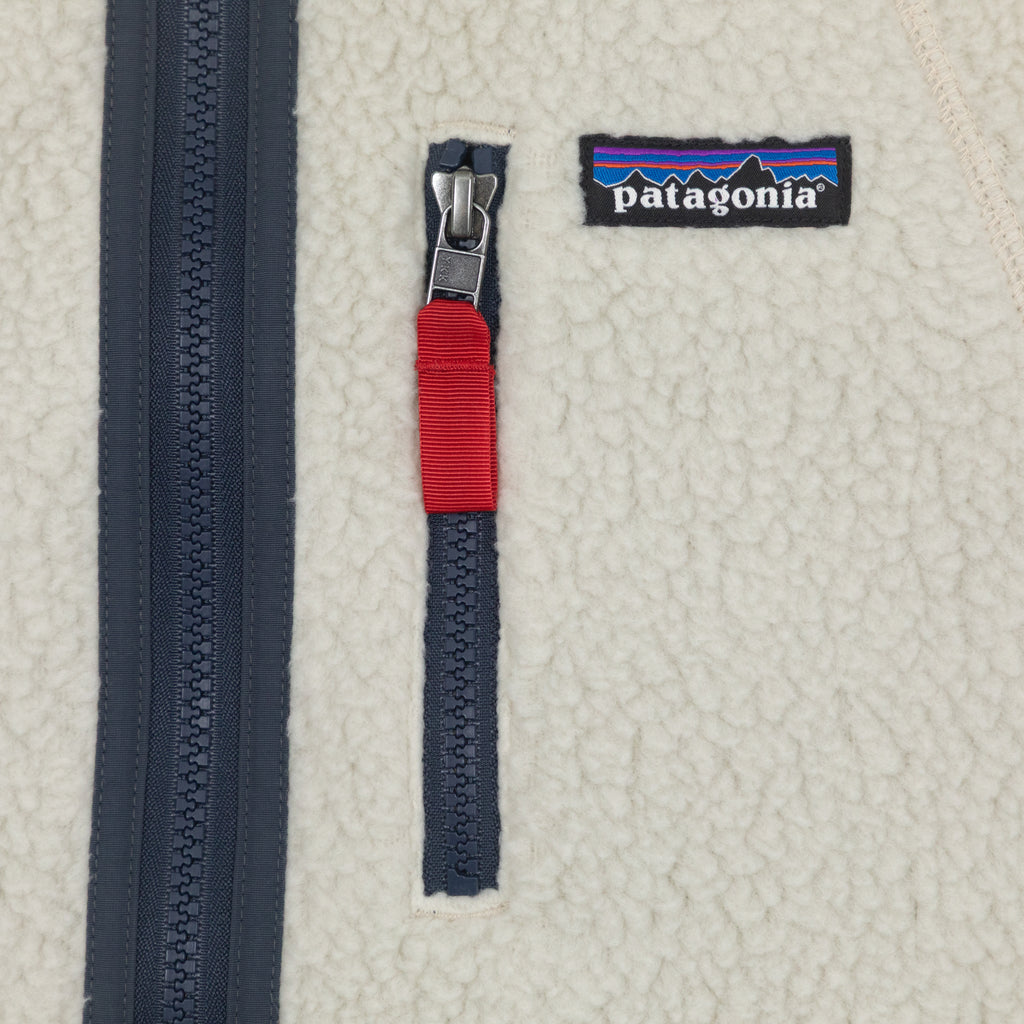 PATAGONIA Retro Pile Fleece Jacket in PELICAN & BLUE