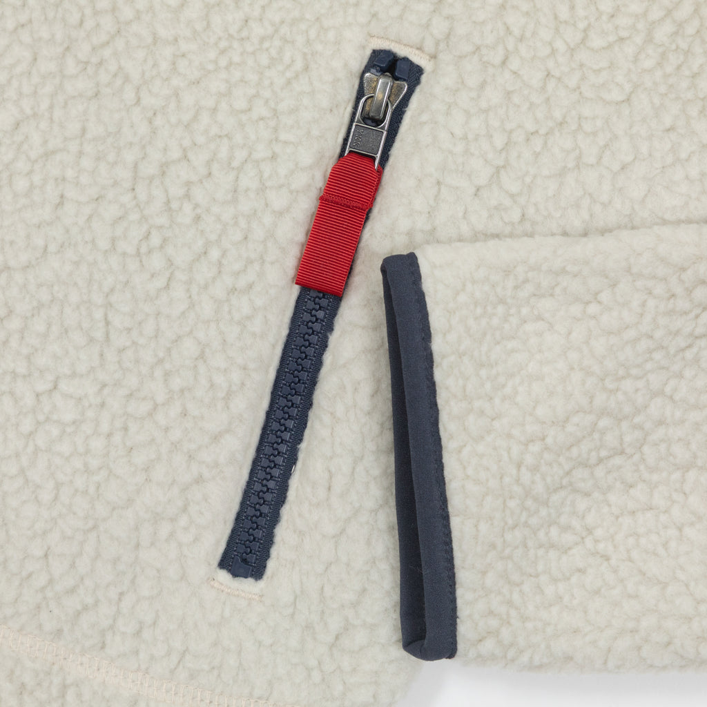 PATAGONIA Retro Pile Fleece Jacket in PELICAN & BLUE