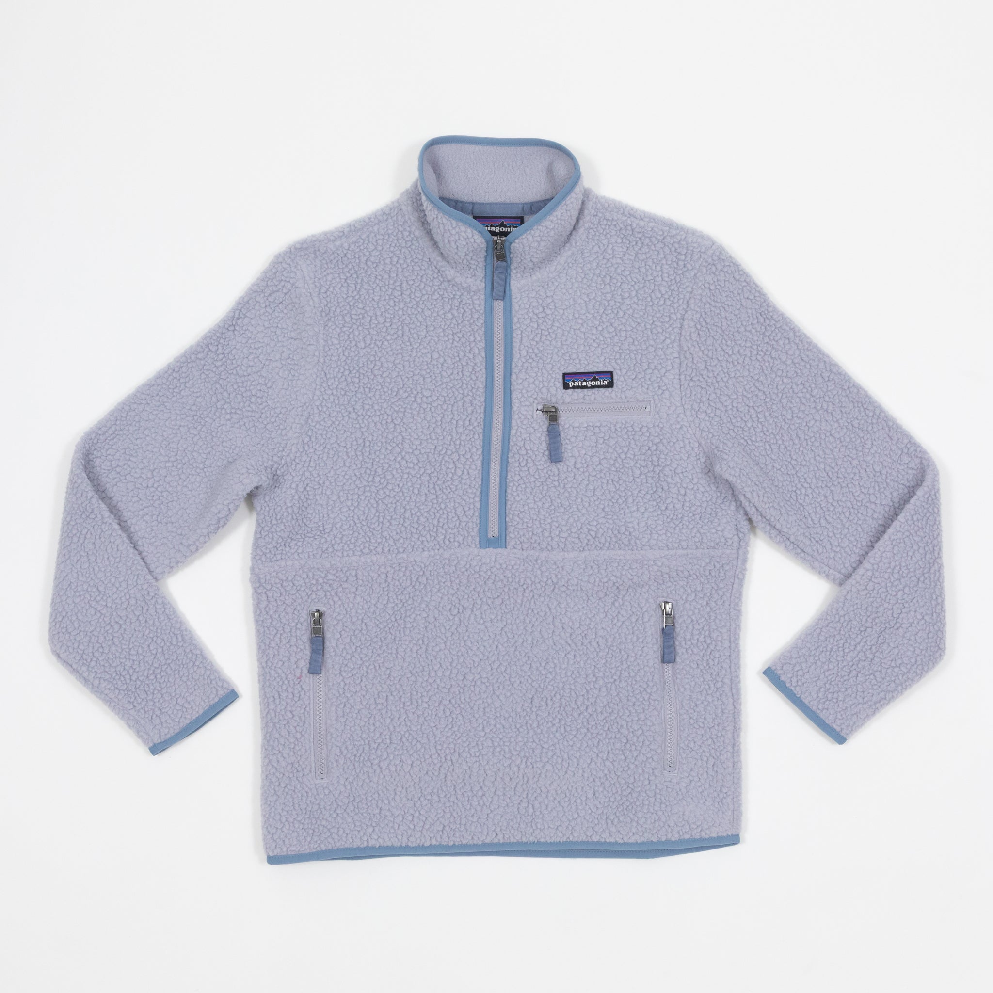 Womens PATAGONIA Retro Pile Quarter Zip Fleece in PURPLE