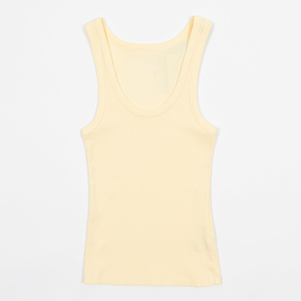 Womens COLORFUL STANDARD Rib Tank Top in YELLOW
