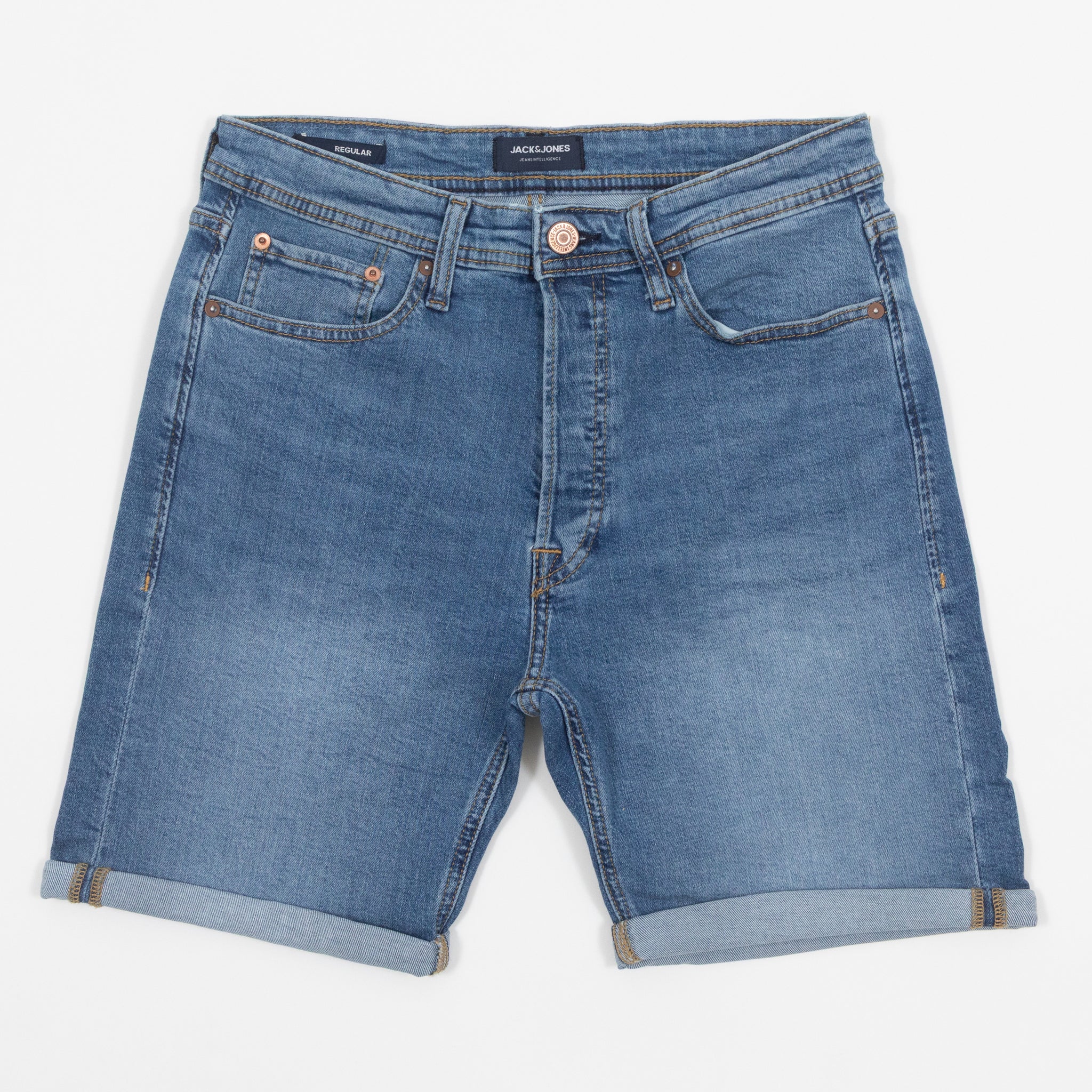 JACK & JONES Rick Denim Shorts in BLUE