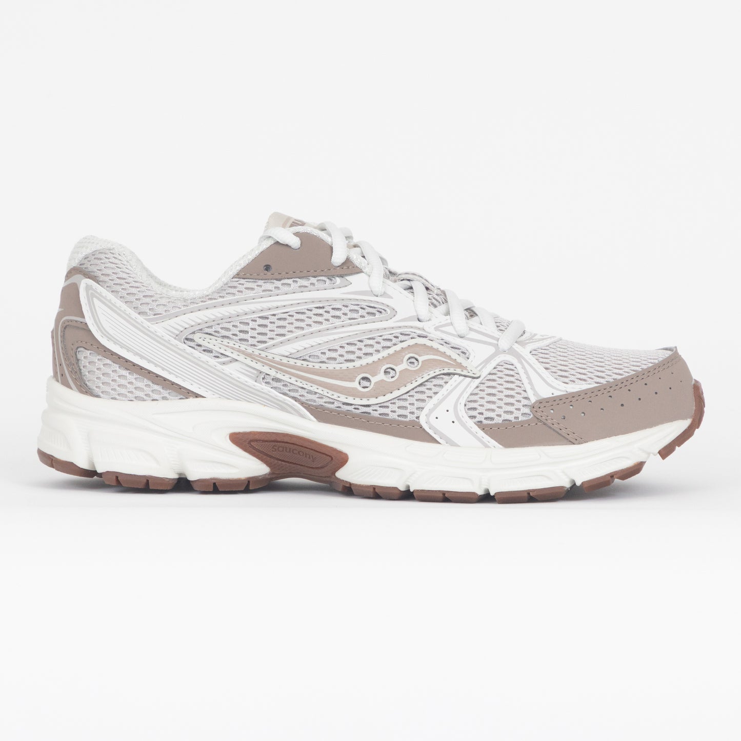 SAUCONY Ride Millennium Trainers in BEIGE & CREAM