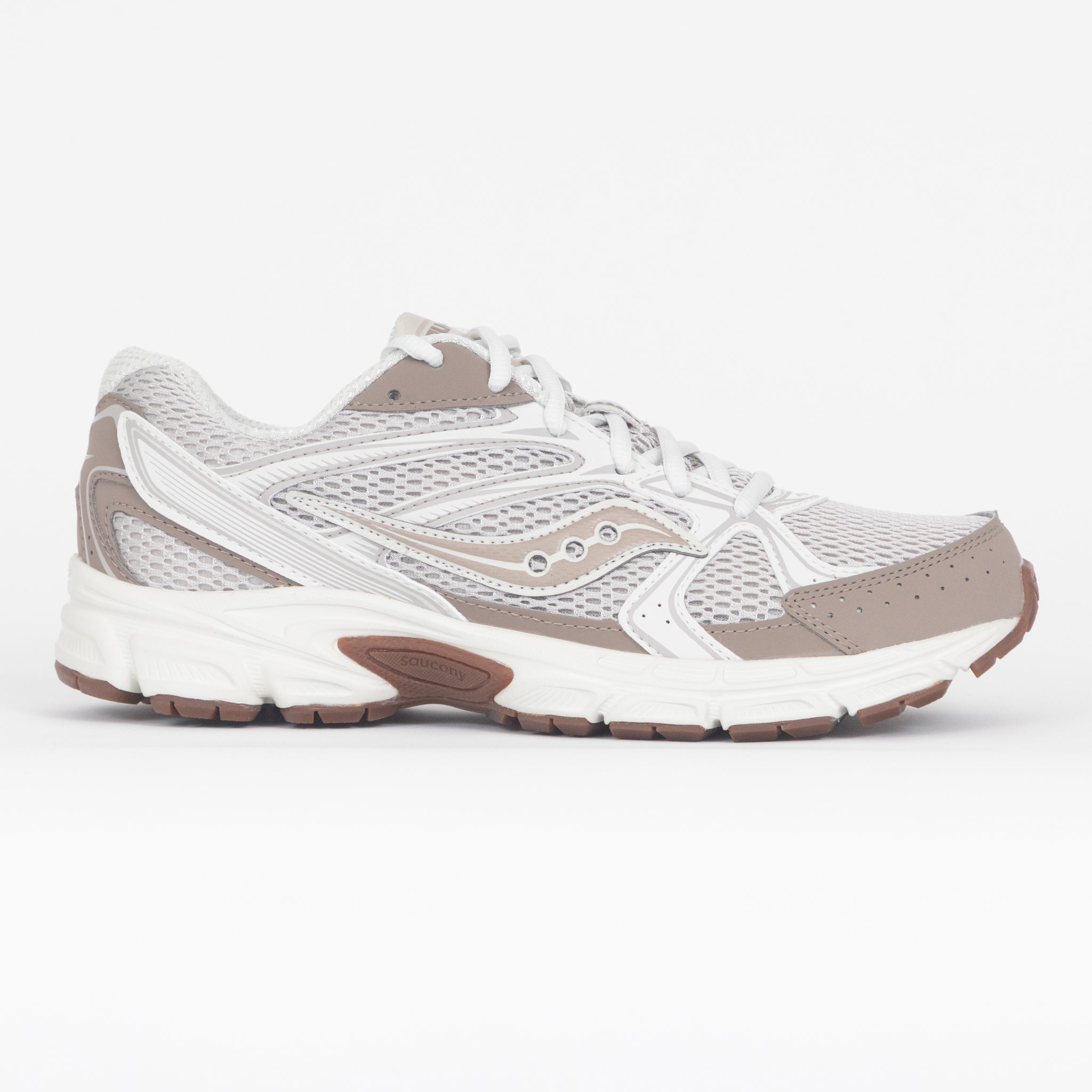 SAUCONY Ride Millennium Trainers in BEIGE & CREAM