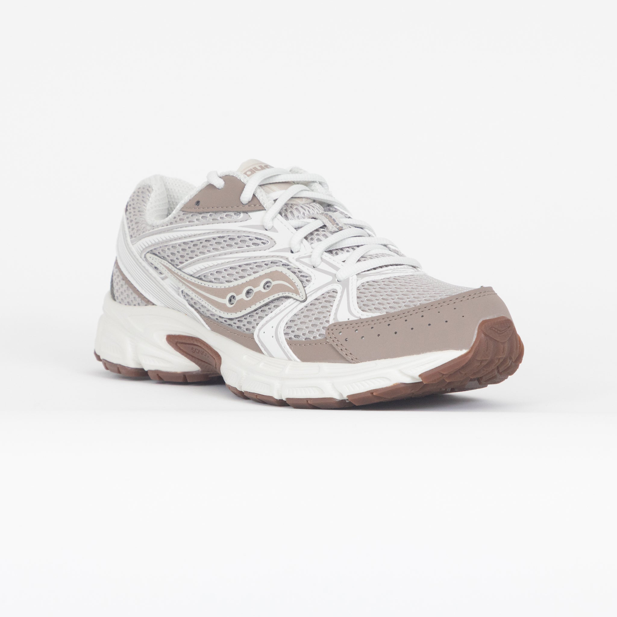 SAUCONY Ride Millennium Trainers in BEIGE & CREAM