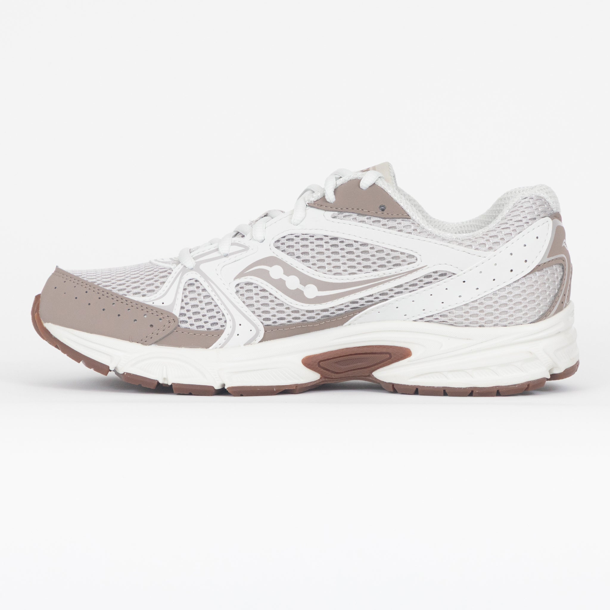 SAUCONY Ride Millennium Trainers in BEIGE & CREAM