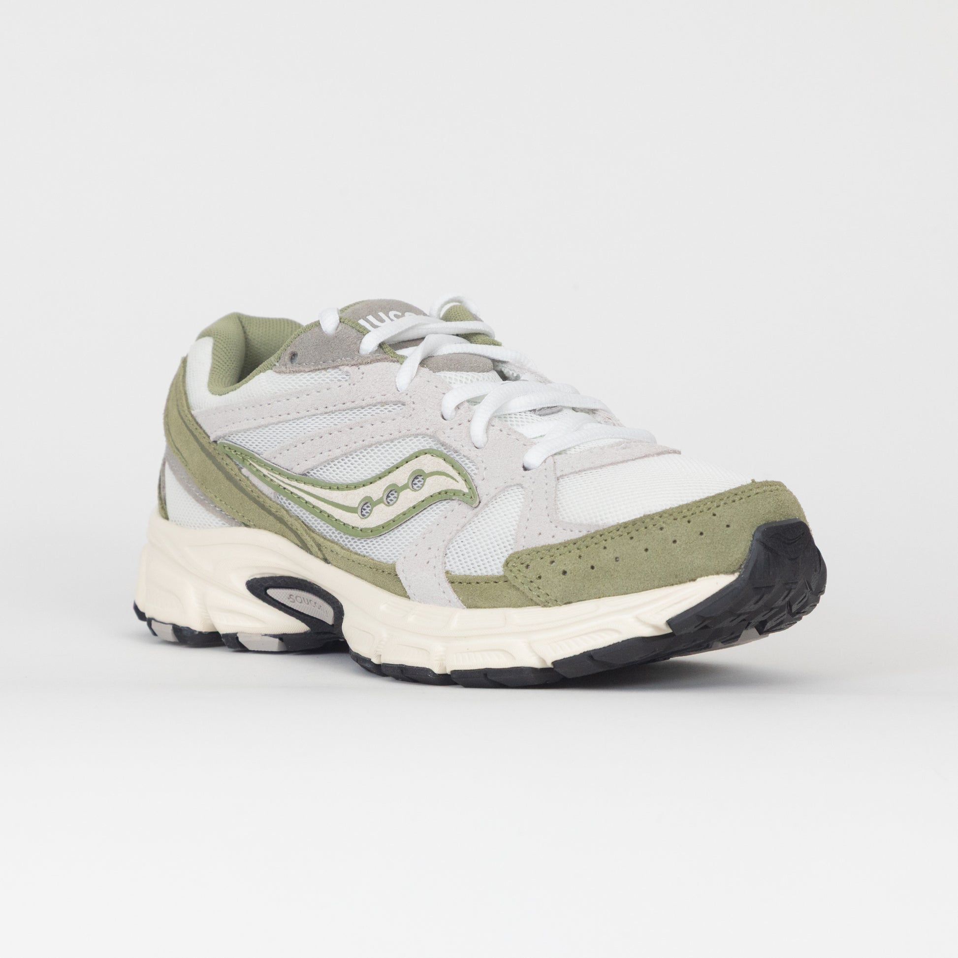 saucony ride millenium womens green white trainers 