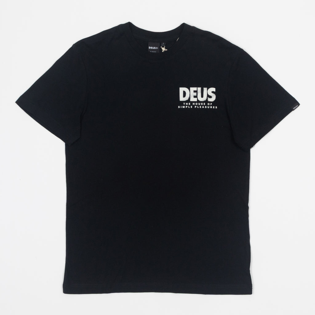DEUS EX MACHINA Chromium T-Shirt in BLACK