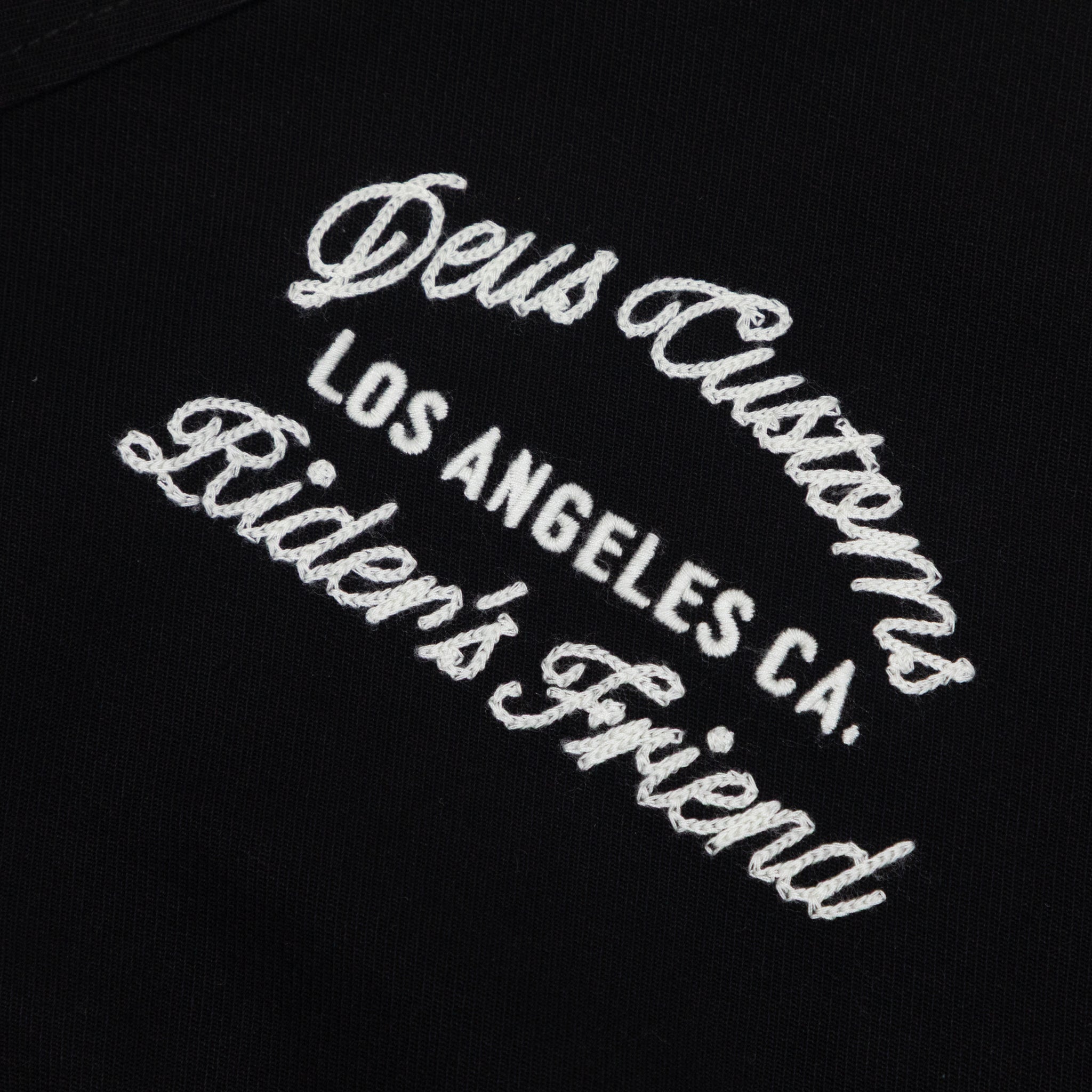 DEUS EX MACHINA Riders Friend Stadium Jacket in BLACK