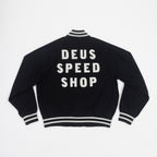DEUS EX MACHINA Riders Friend Stadium Jacket in BLACK