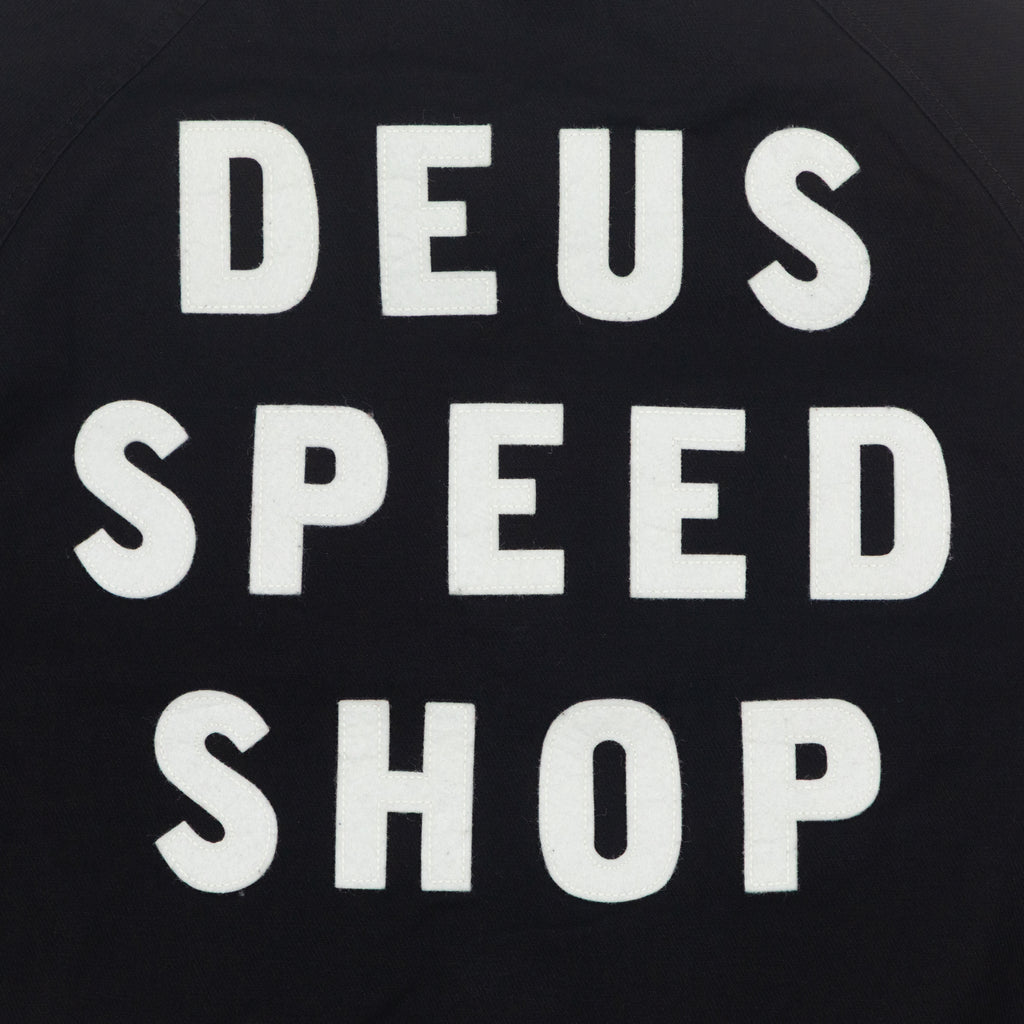 DEUS EX MACHINA Riders Friend Stadium Jacket in BLACK