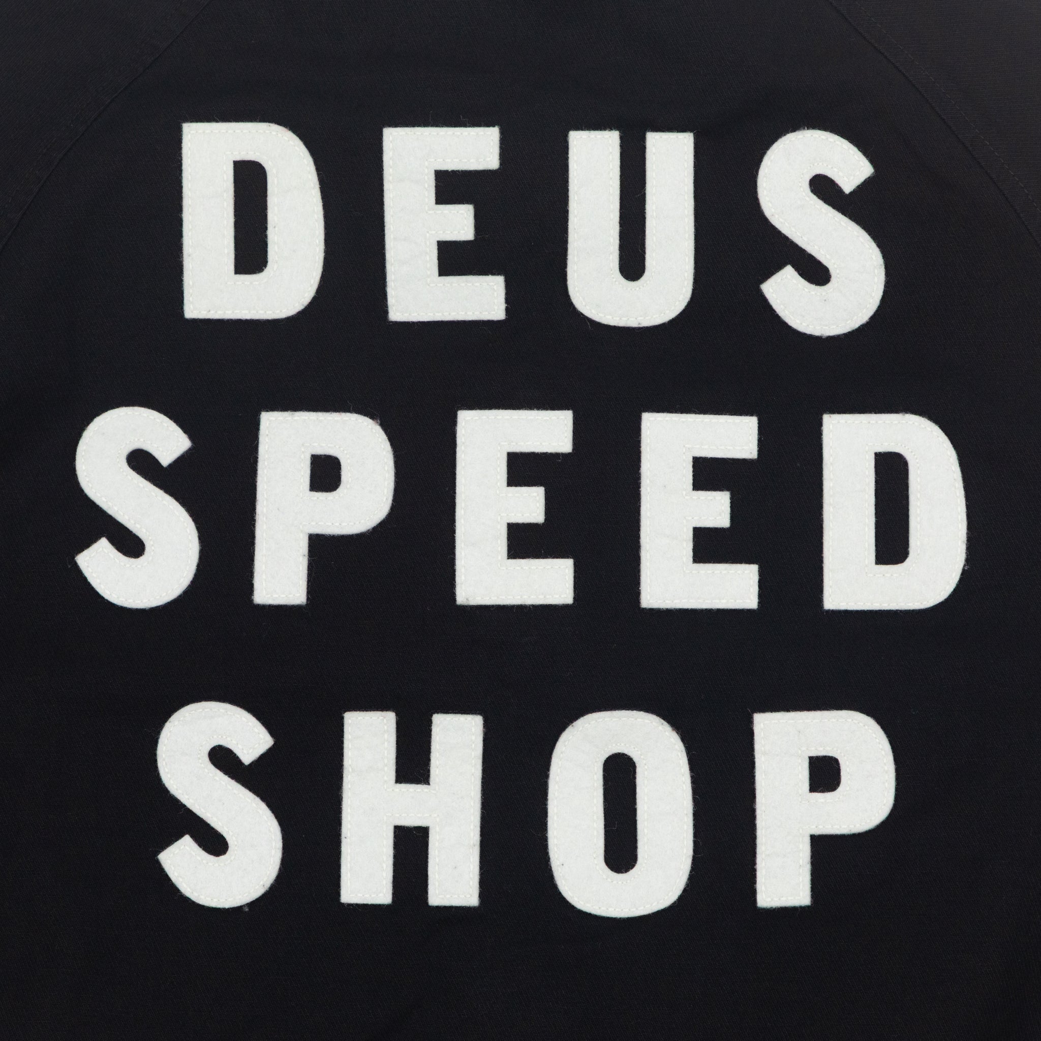 DEUS EX MACHINA Riders Friend Stadium Jacket in BLACK