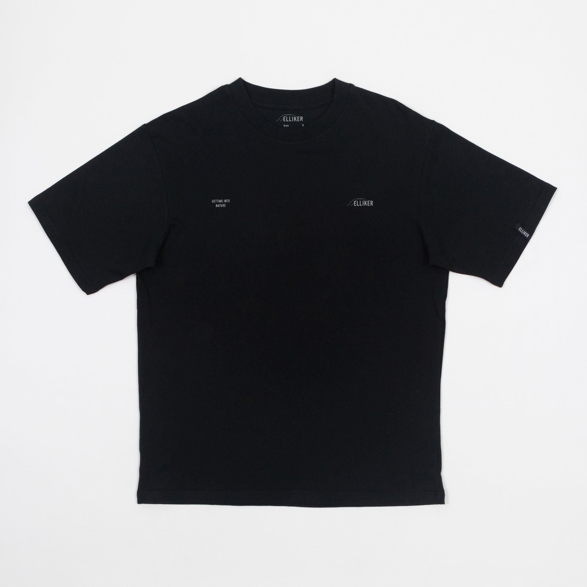 ELLIKER Rill Core Logo T-Shirt in BLACK