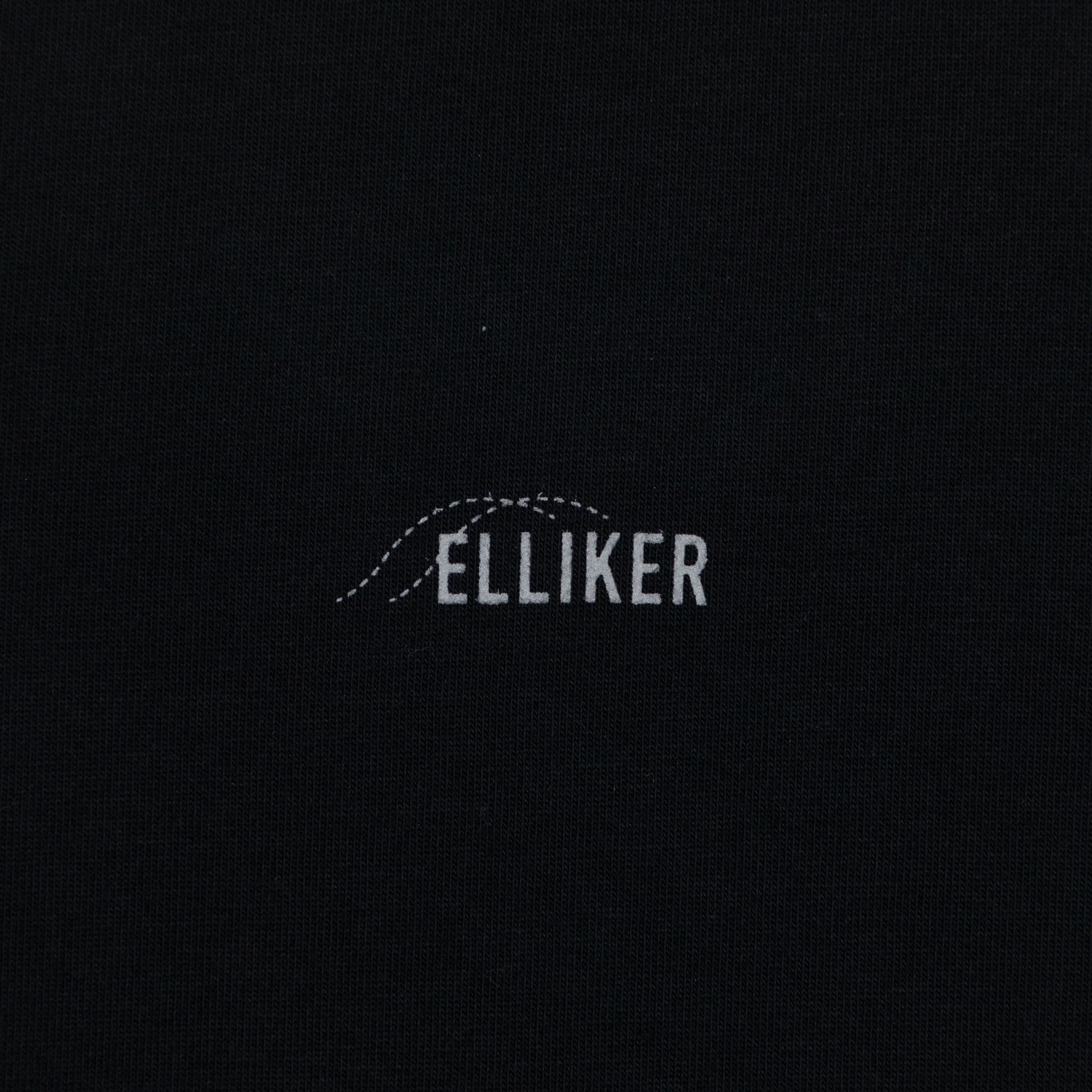ELLIKER Rill Core Logo T-Shirt in BLACK