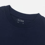 ELLIKER Rill Core Logo T-Shirt in NAVY