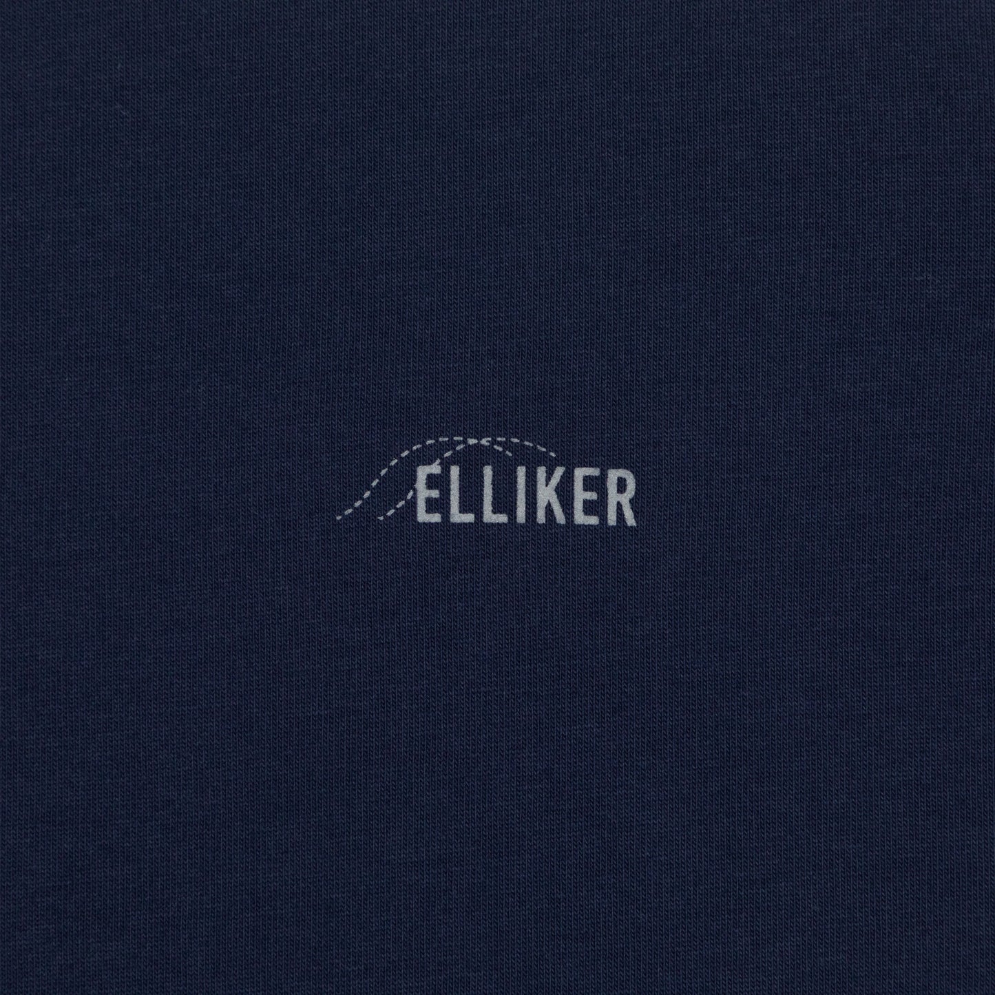 ELLIKER Rill Core Logo T-Shirt in NAVY