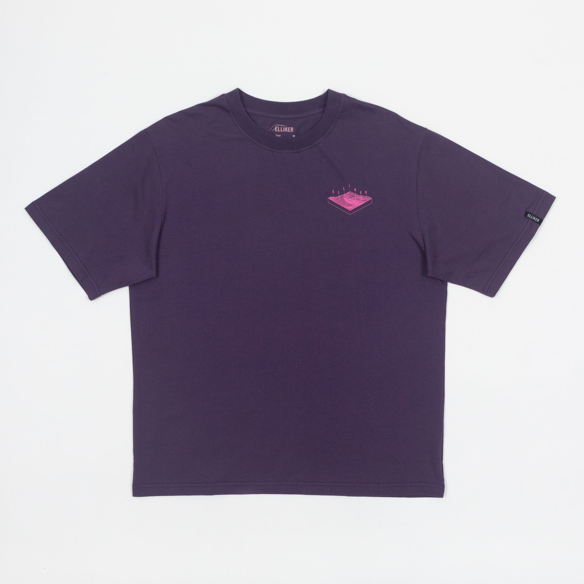 ELLIKER Rill Hill Print T-Shirt in PURPLE