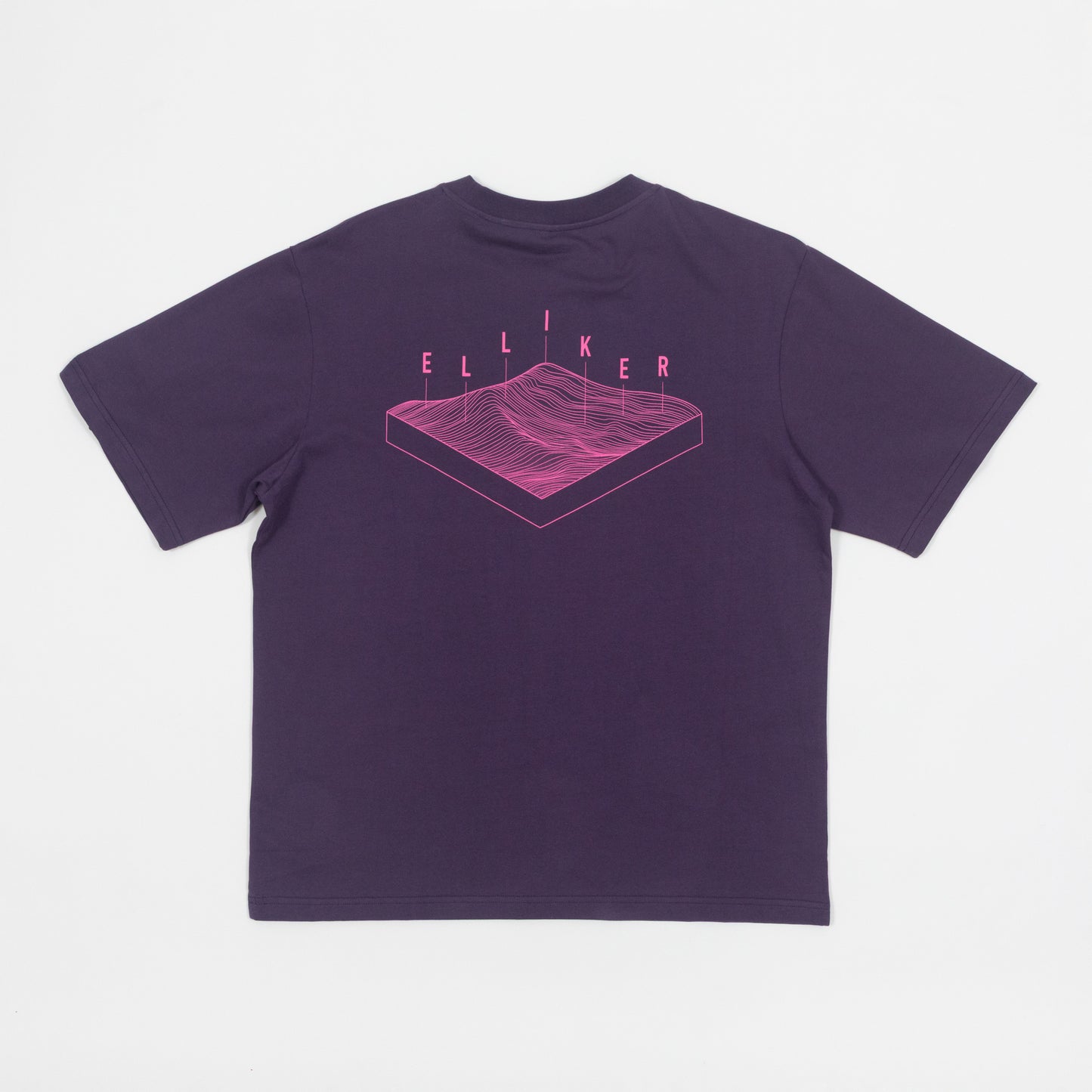 ELLIKER Rill Hill Print T-Shirt in PURPLE