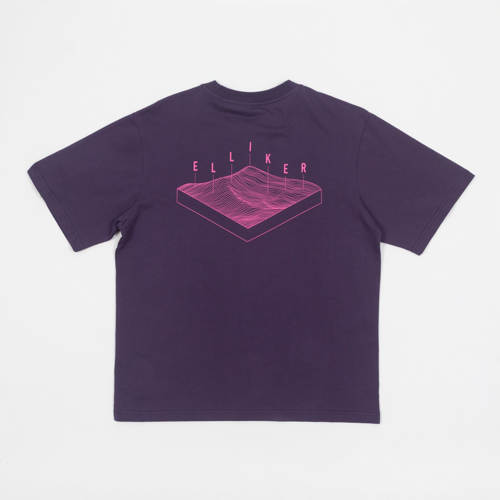 ELLIKER Rill Hill Print T-Shirt in PURPLE