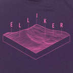 ELLIKER Rill Hill Print T-Shirt in PURPLE