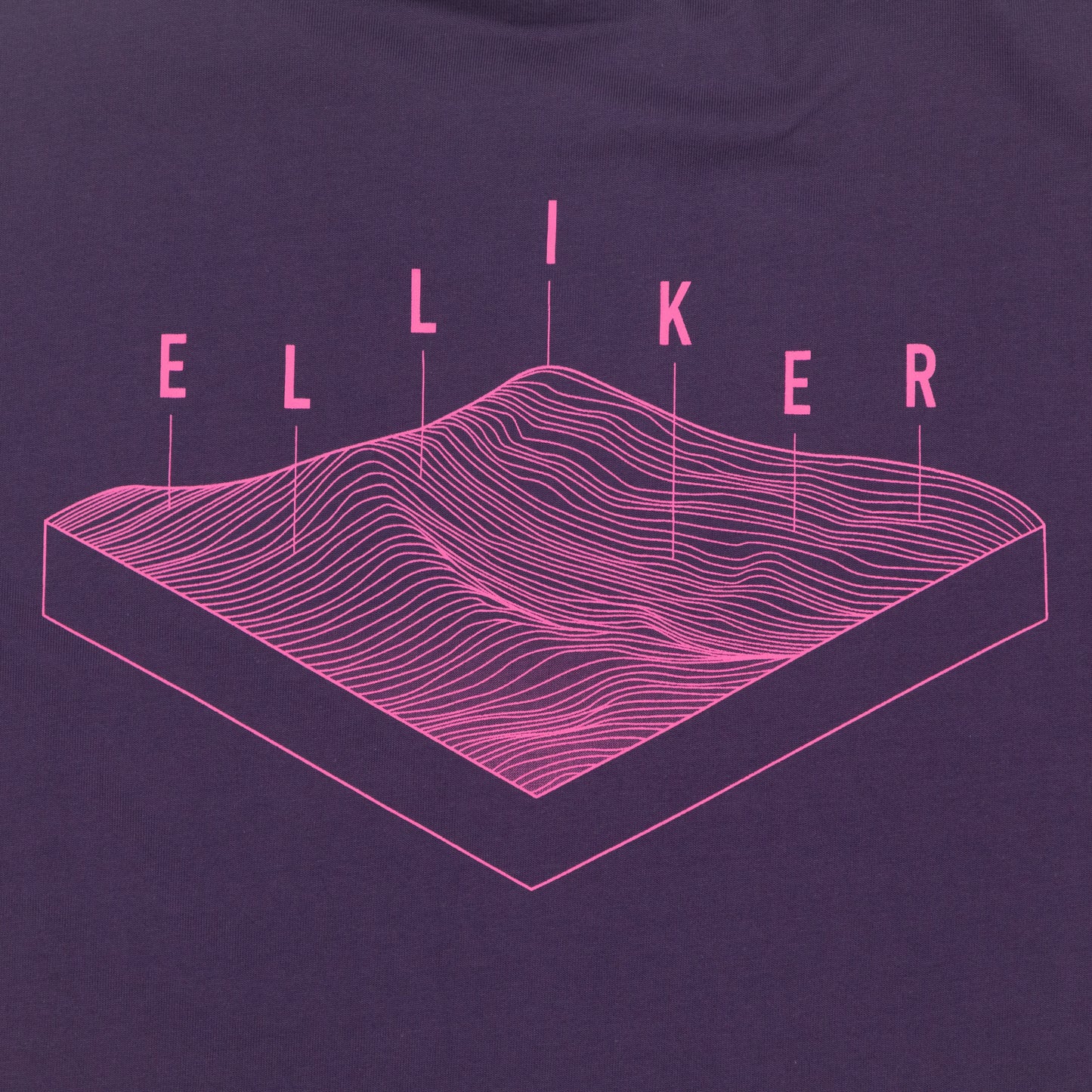 ELLIKER Rill Hill Print T-Shirt in PURPLE