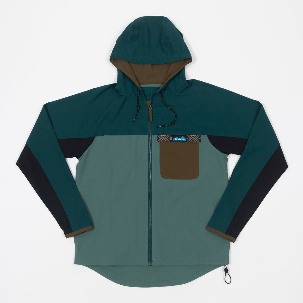KAVU River Throwshirt Jacket in GREEN MIX