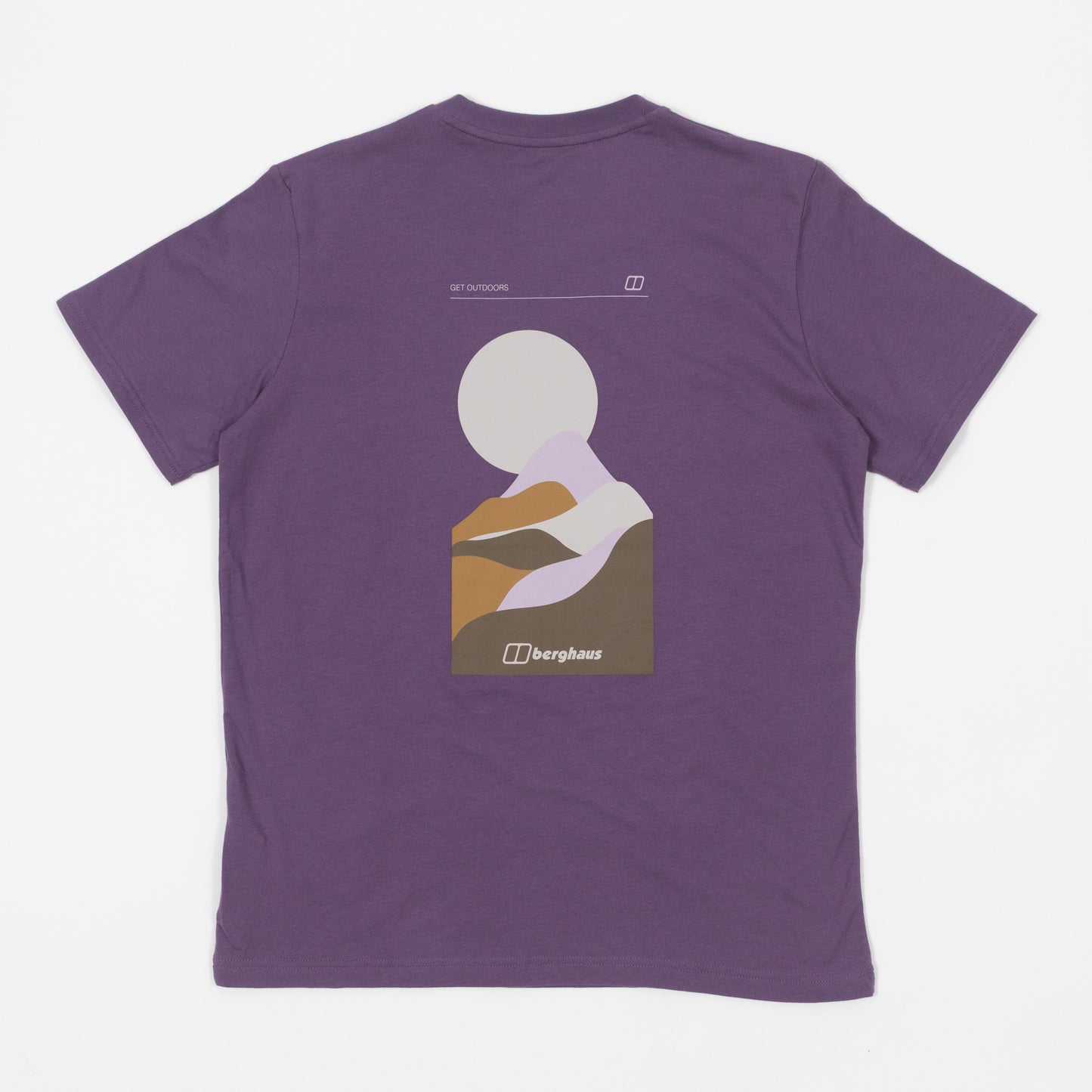 BERGHAUS Rolling Peaks T-Shirt in PURPLE
