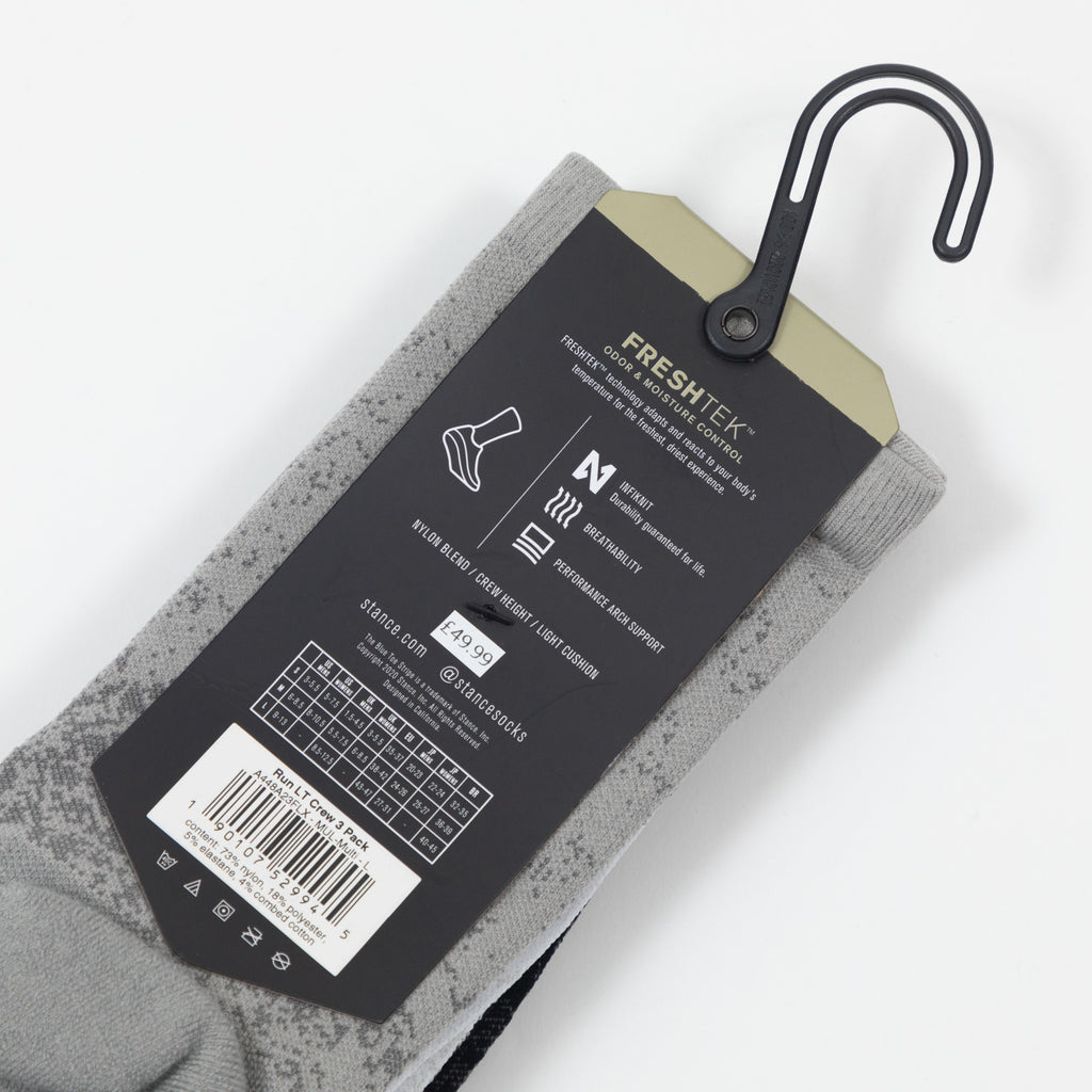 STANCE Run LT Crew 3 Pack in MULTI