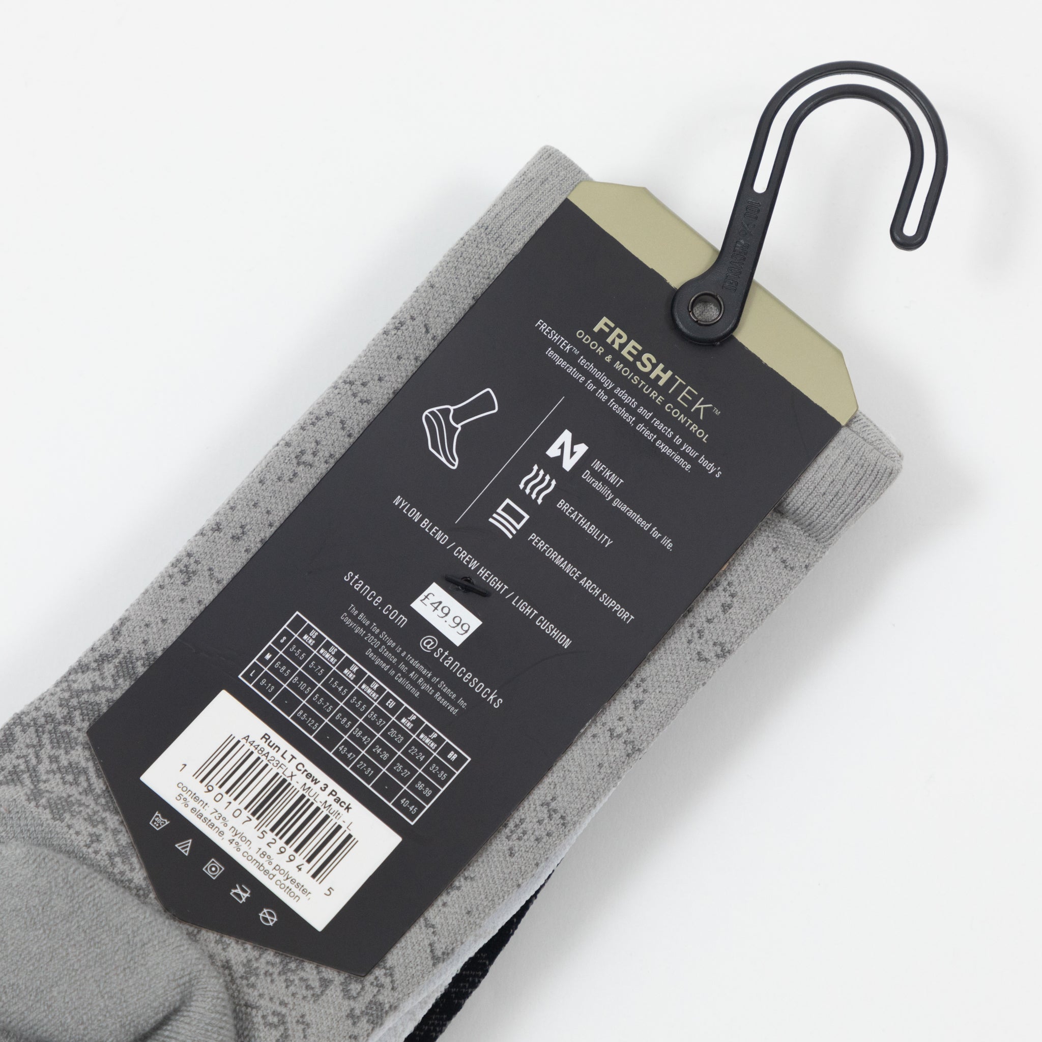 STANCE Run LT Crew 3 Pack in MULTI