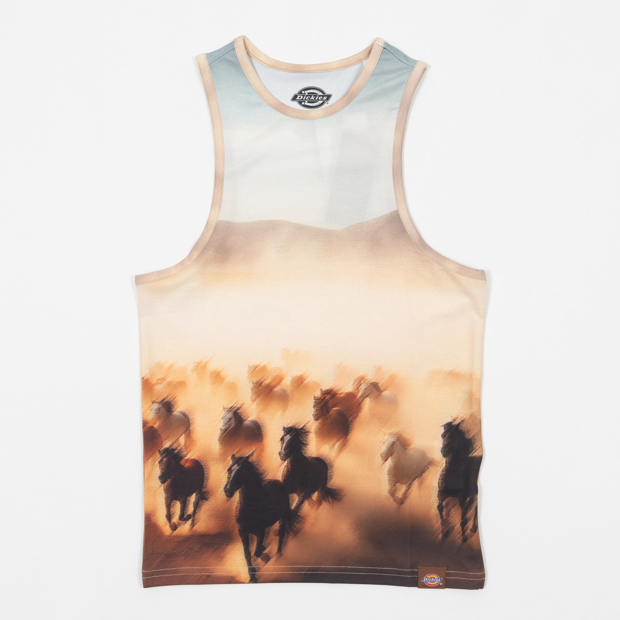 Womens DICKIES Running Wild Graphic Top in BROWN