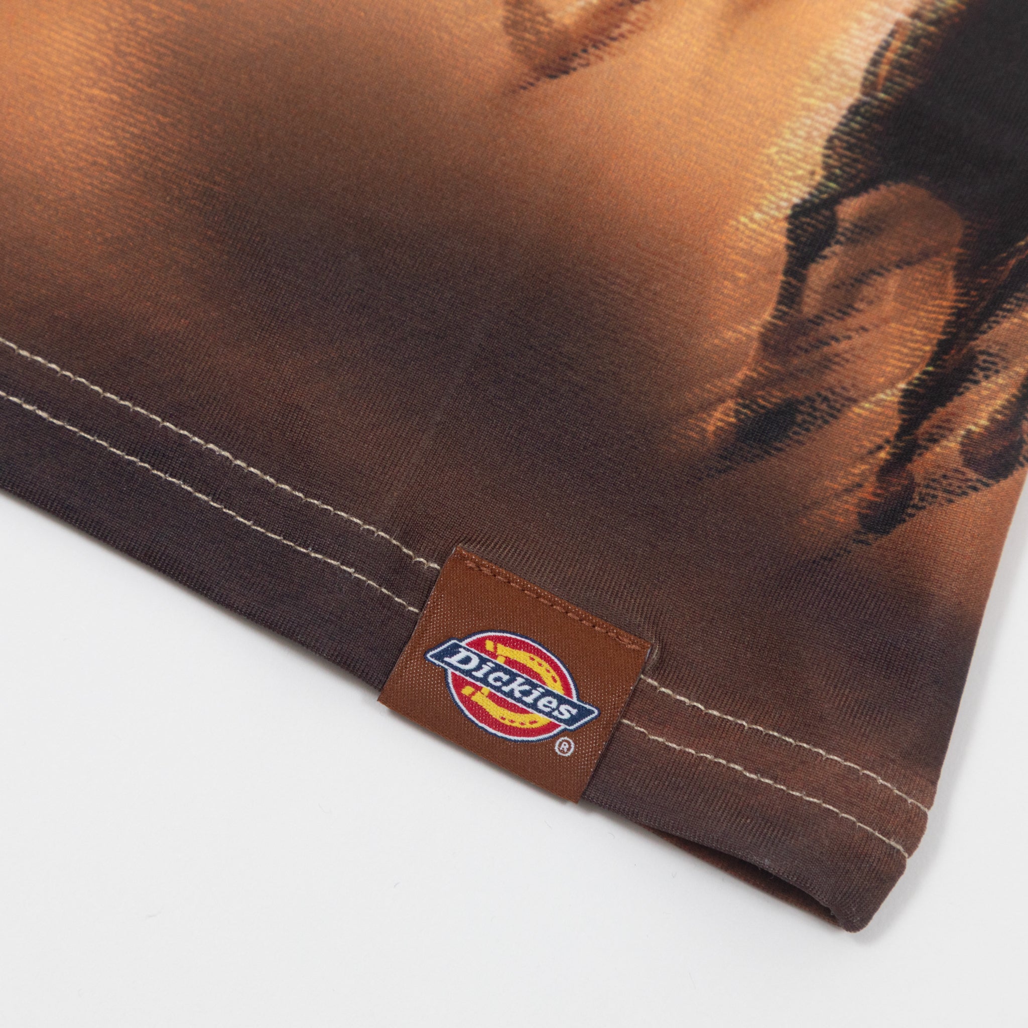 Womens DICKIES Running Wild Graphic Top in BROWN