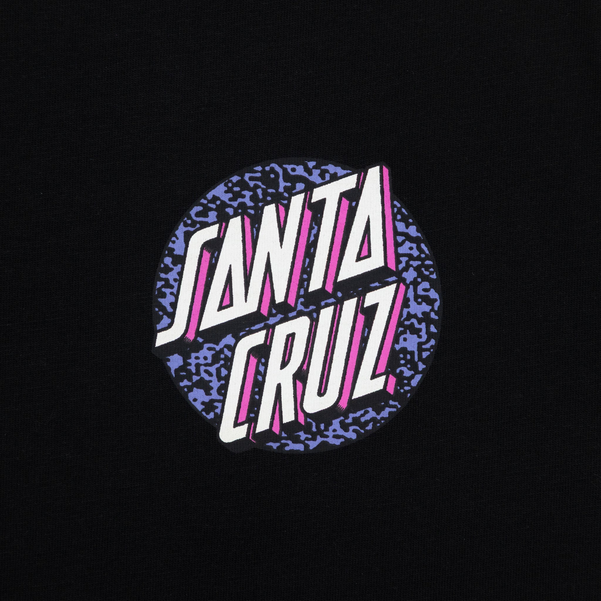 SANTA CRUZ Control Dot T-Shirt BLACK