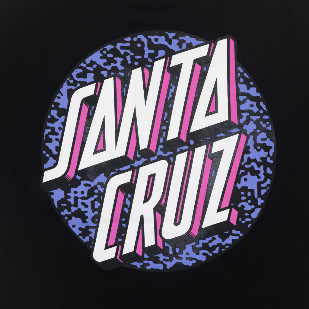 SANTA CRUZ Control Dot T-Shirt BLACK