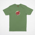 SANTA CRUZ Delfino Spotlight Front T-Shirt in DILL GREEN
