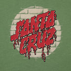 SANTA CRUZ Delfino Spotlight Front T-Shirt in DILL GREEN