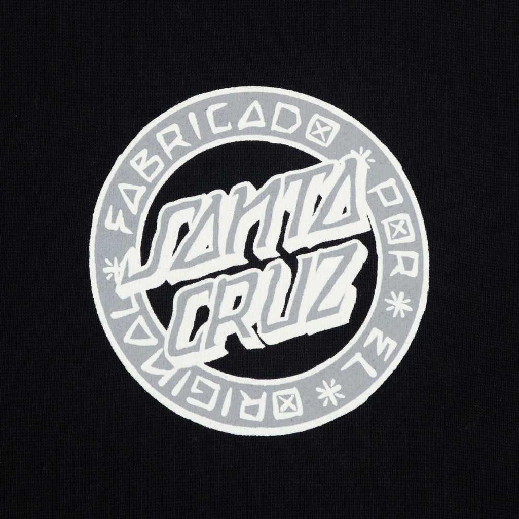 SANTA CRUZ Loco Dot Hoodie in BLACK
